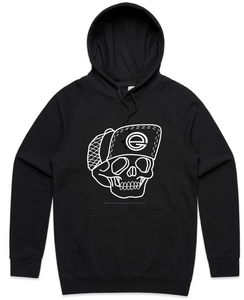 European Garage Skull unisex hoodie-Black